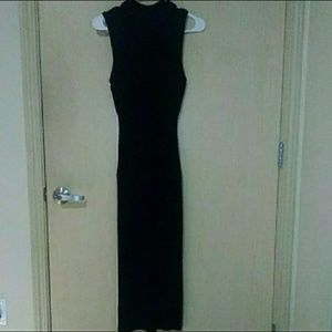 Stretchy Black Midi Dress